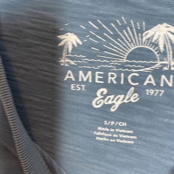 American Eagle Soft Slub Paint Splatter Graphic T-shirt. Size Small. - Picture 4 of 5